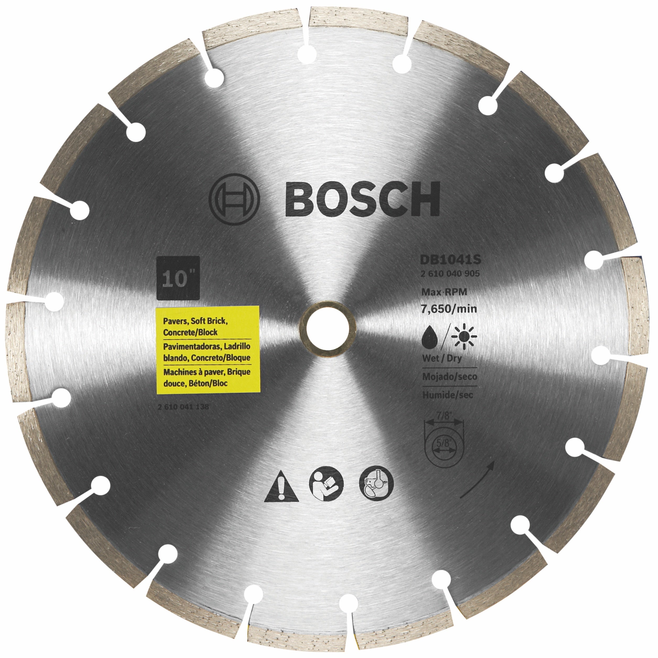 Bosch, BOSCH 10" Standard Segmented Rim Diamond Blade for Universal Rough Cuts (3 PACK)