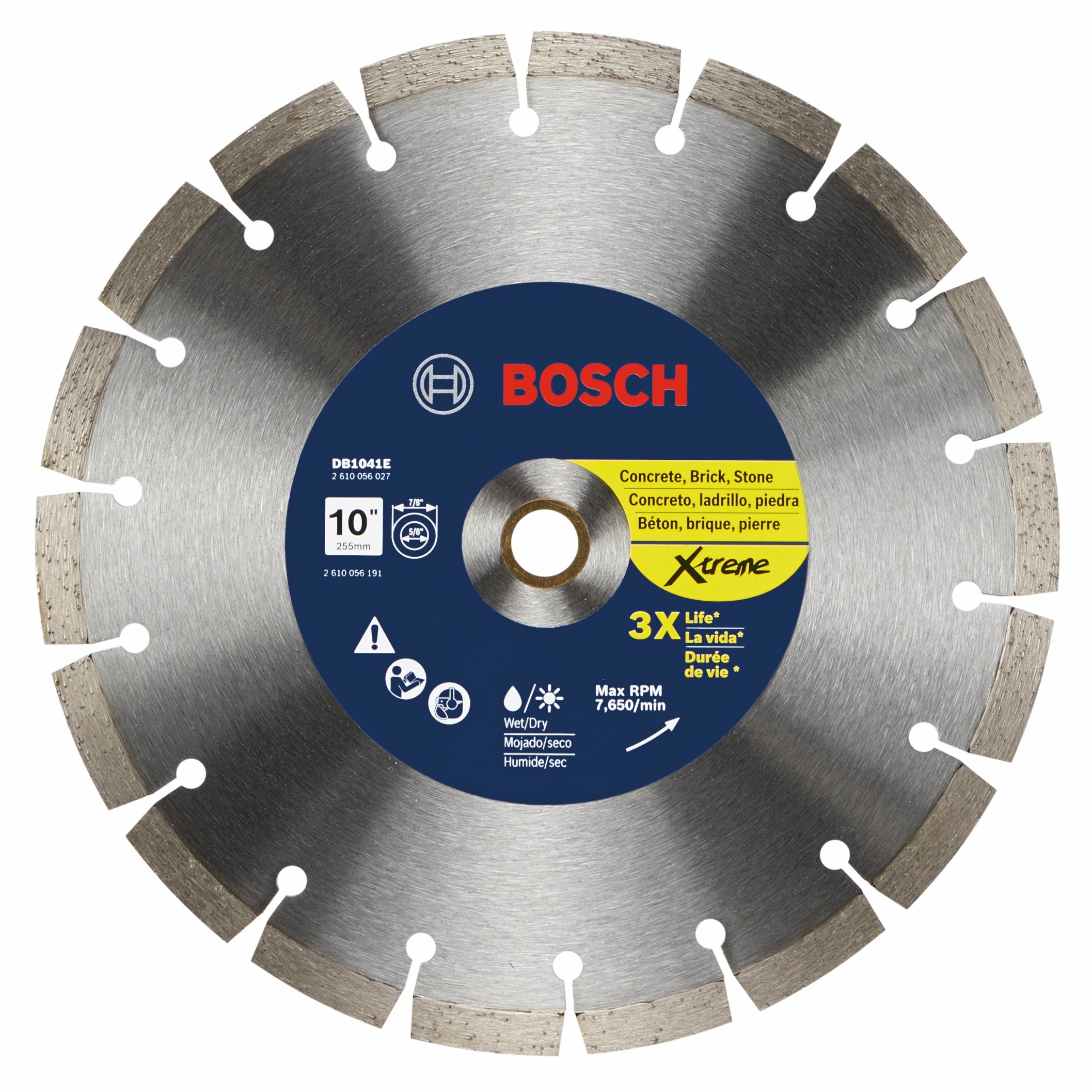 Bosch, BOSCH 10" Xtreme Segmented Rim Diamond Blade (3 PACK)