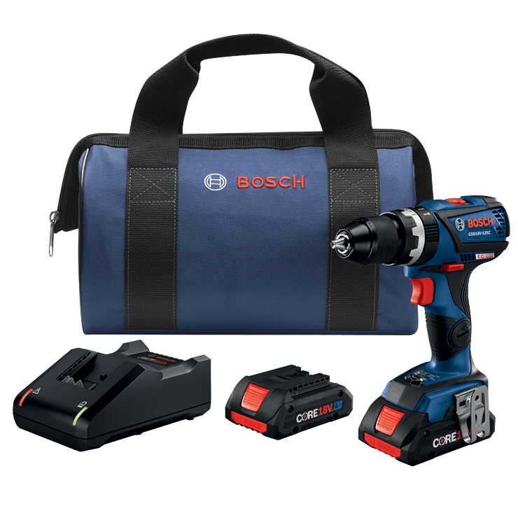 Bosch, BOSCH 18V EC Brushless Connected-Ready 1/2" Hammer Drill/Driver Kit