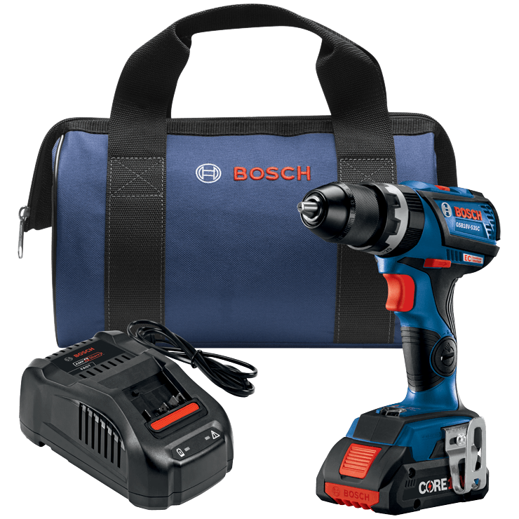 Bosch, BOSCH 18V EC Brushless Connected-Ready 1/2" Hammer Drill/Driver Kit