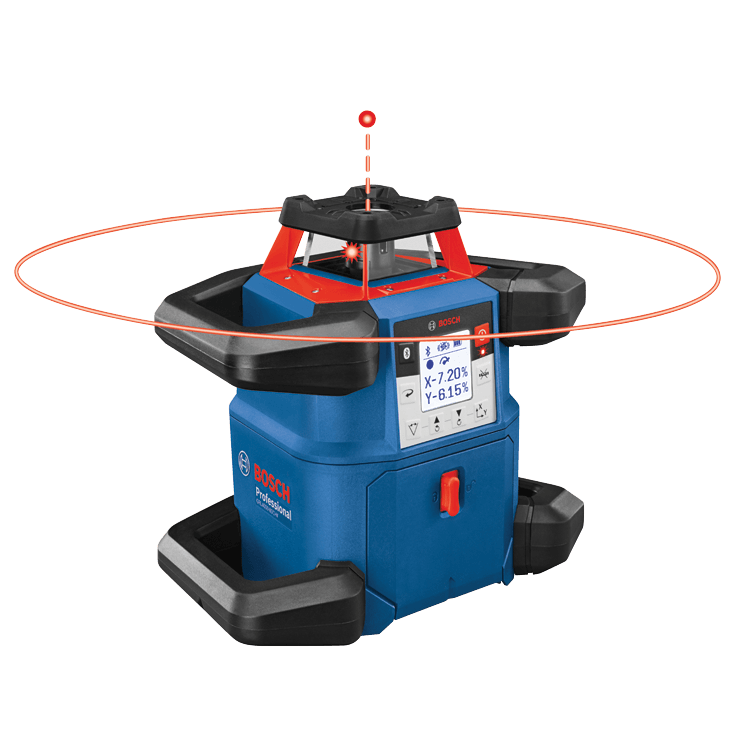 Bosch, BOSCH 18V REVOLVE4000 Connected Red-Beam Self-Leveling Horizontal/Vertical Rotary Laser Kit