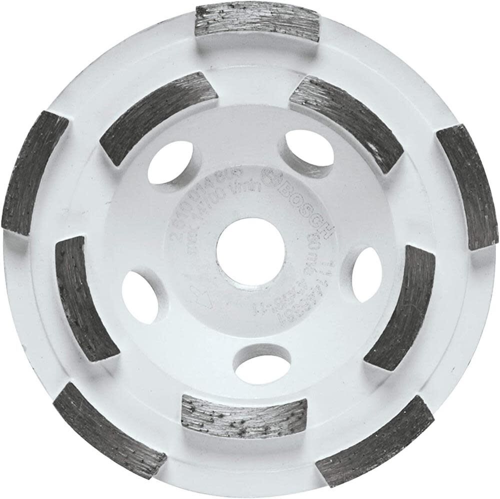 Bosch, BOSCH 4" Double Row Segmented Diamond Cup Wheel (3 PACK)