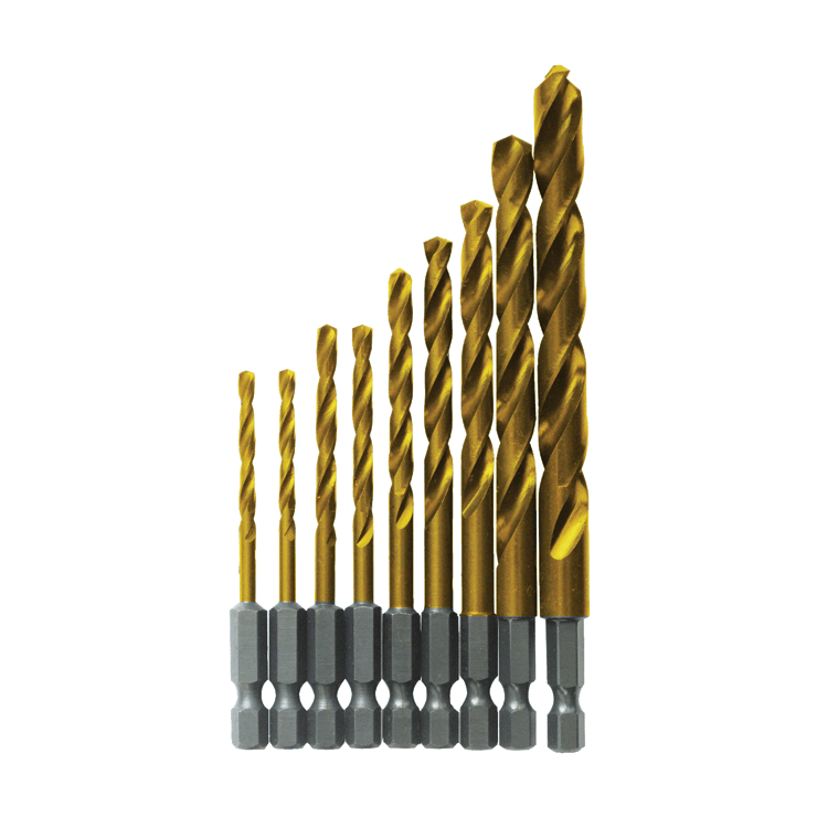 Bosch, BOSCH 9 PC. IMPACT TOUGH™ Titanium Nitride Coated Drill Bit Set