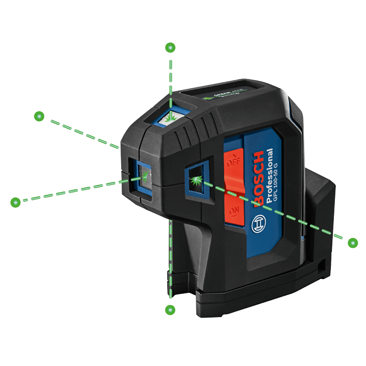 Bosch, BOSCH Green-Beam Five-Point Self-Leveling Alignment Laser