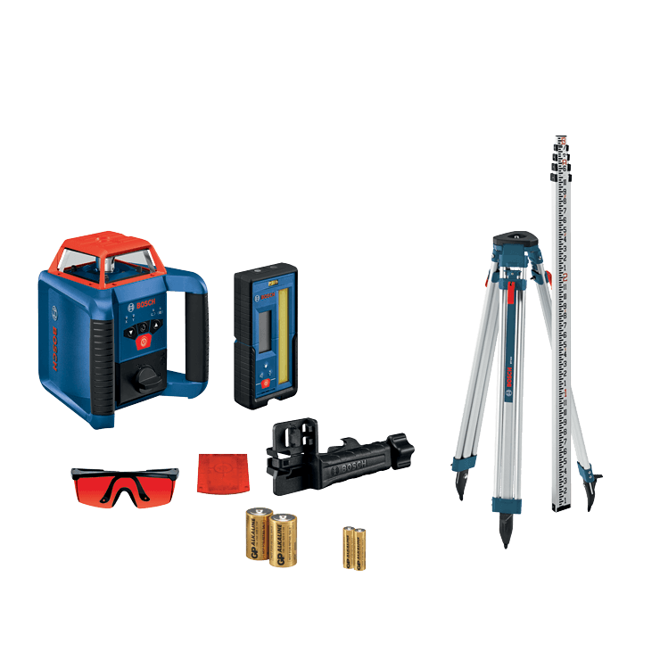 Bosch, BOSCH REVOLVE2000 Red-Beam Self-Leveling Horizontal Rotary Laser Kit