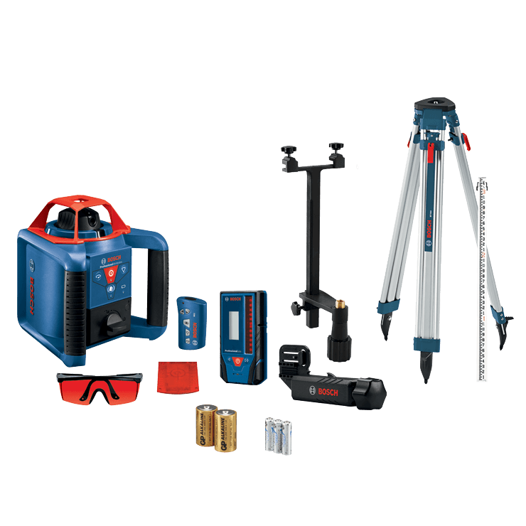 Bosch, BOSCH REVOLVE900 Red-Beam Self-Leveling Horizontal/Vertical Rotary Laser Kit