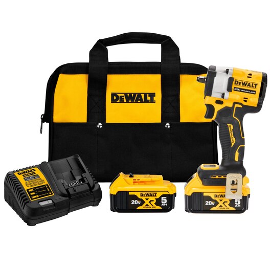 DeWalt, DEWALT ATOMIC™ 20V MAX* 3/8" Cordless Impact Wrench w/ Hog Ring Anvil Kit