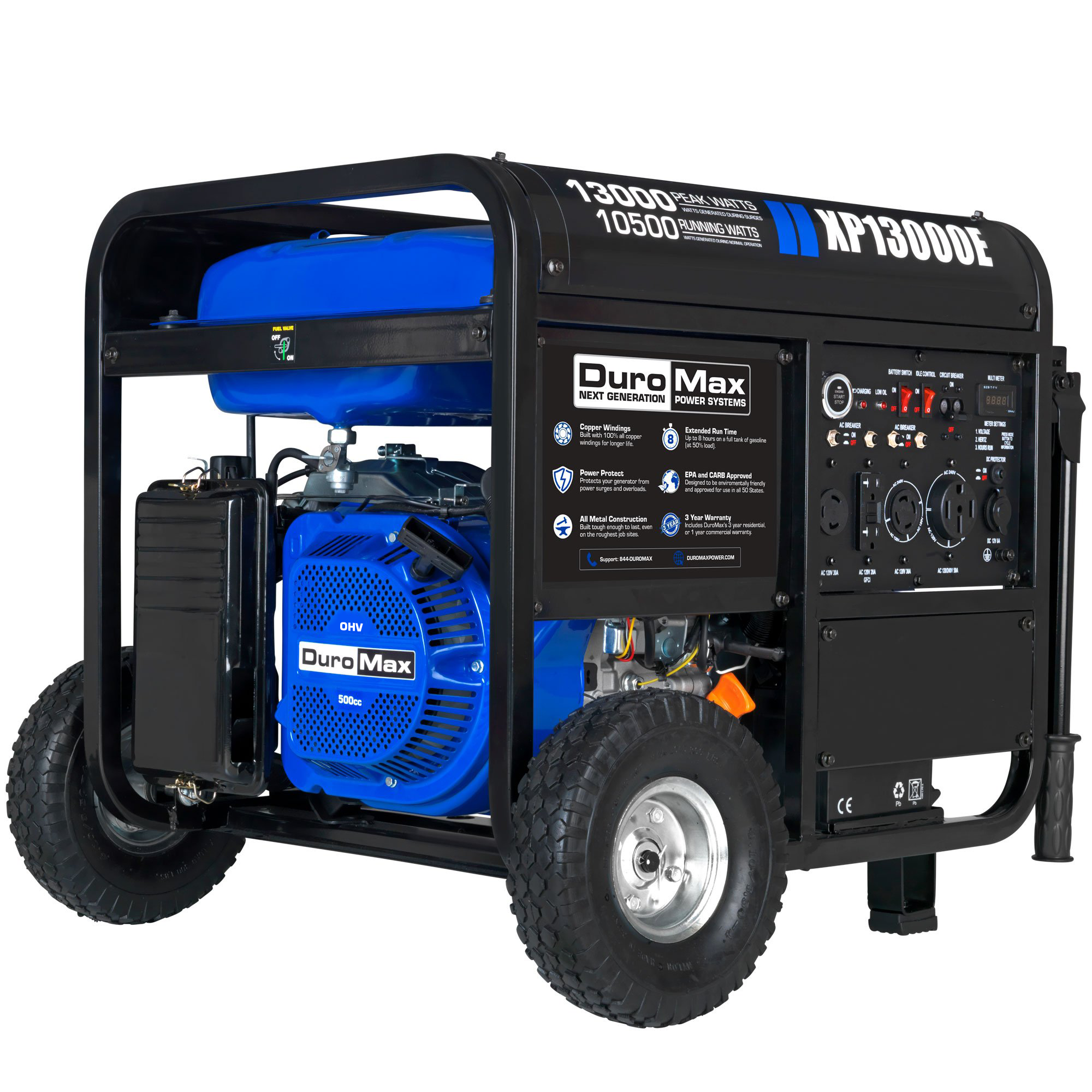 DuroMax, DuroMax XP13000E 13,000 Watt Portable Gas Powered Generator