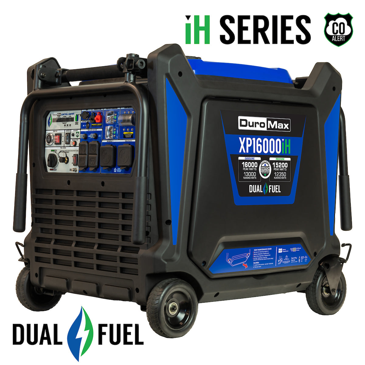 DuroMax, DuroMax XP16000iH 16,000 Watt Dual Fuel Portable Inverter Generator w/ CO Alert