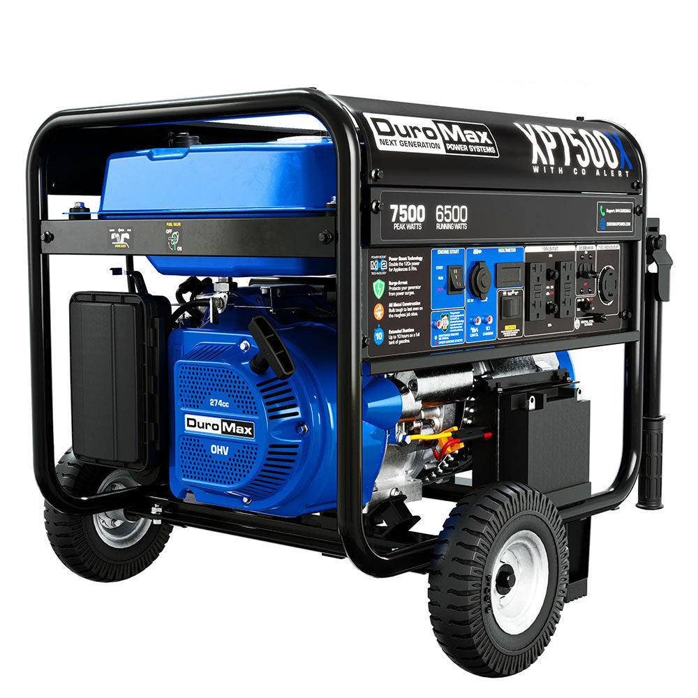 DuroMax, DuroMax XP7500X 7,500 Watt Gasoline Portable Generator w/ CO Alert