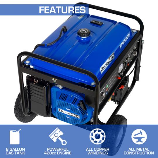 DuroMax, DuroMax XP8500E 8,500 Watt Portable Gas Powered Generator