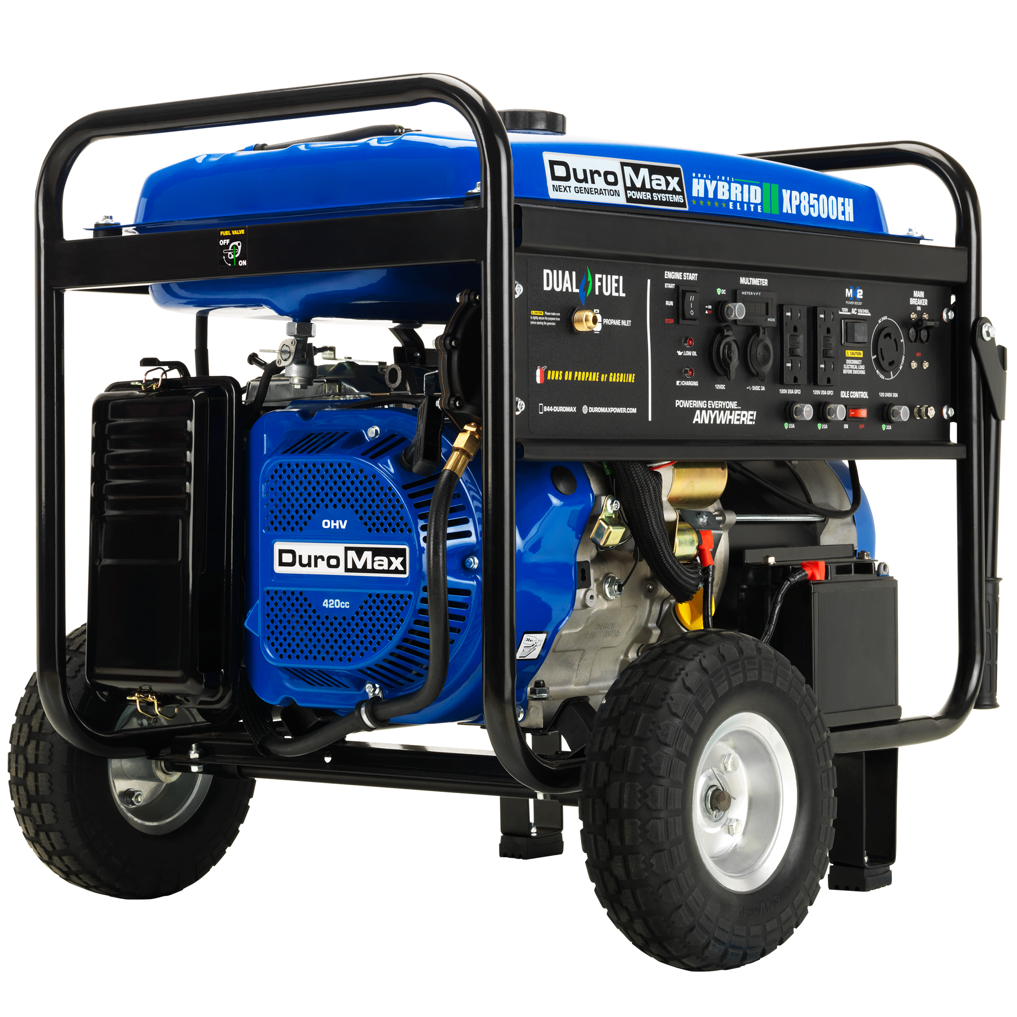 DuroMax, DuroMax XP8500EH 8,500 Watt Portable Dual Fuel Gas Propane Powered Generator