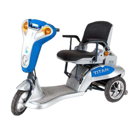 Tzora, Tzora Titan 3 Wheel Heavy Duty Folding Mobility Scooter Blue New