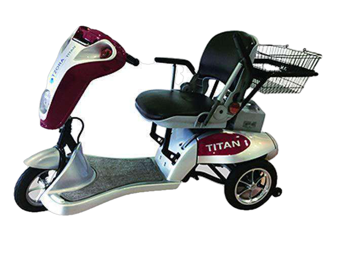 Tzora, Tzora Titan 3 Wheel Heavy Duty Folding Mobility Scooter Red New