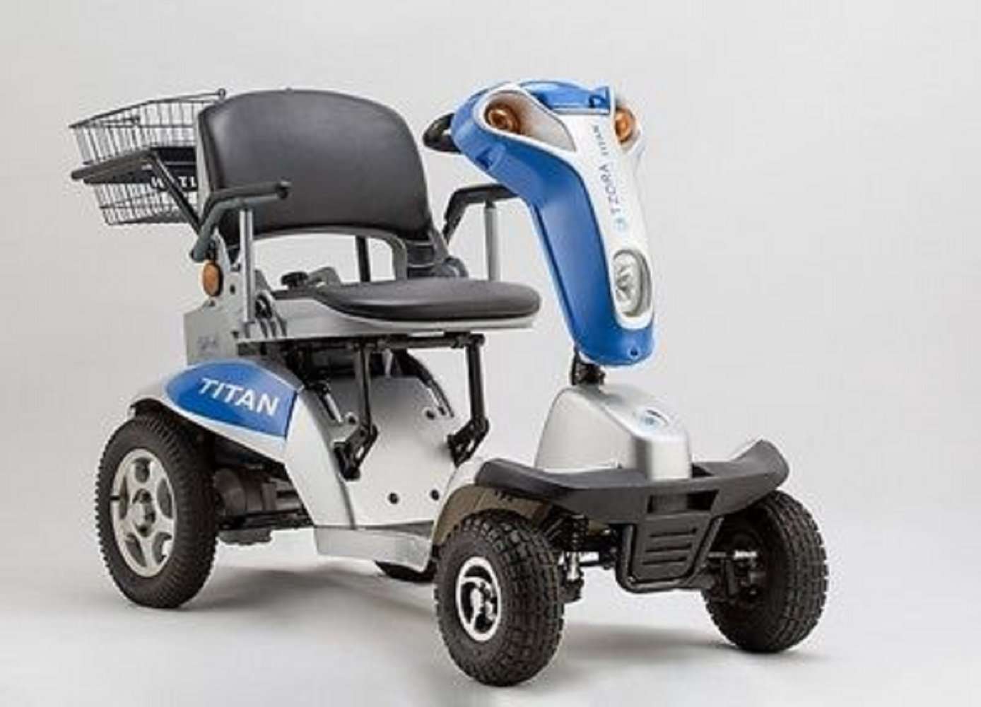 Tzora, Tzora Titan Hummer XL 4 Wheel Heavy Duty Folding All Terrain Mobility Scooter Blue New