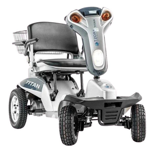 Tzora, Tzora Titan Hummer XL 4 Wheel Heavy Duty Folding All Terrain Mobility Scooter Gray New