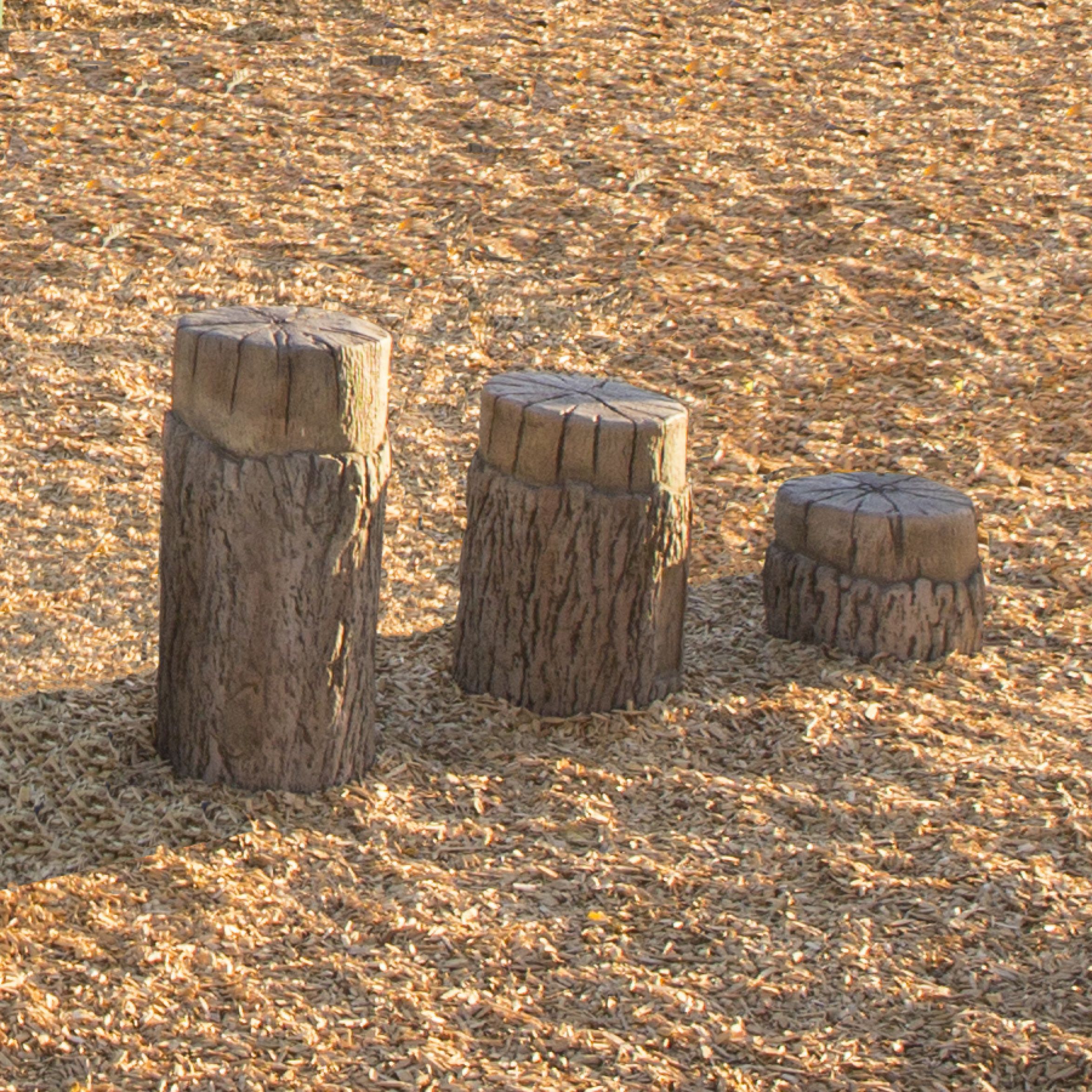 UltraPlay, UltraPlay UP500 Tree Stumps - Set Of 3 NatureROCKS Playset New